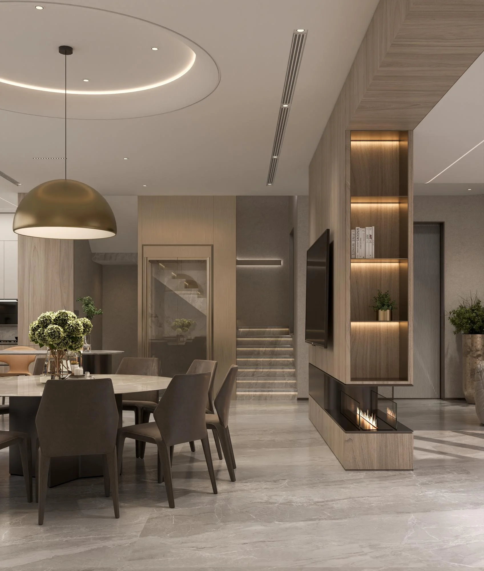 Luxury dining room
